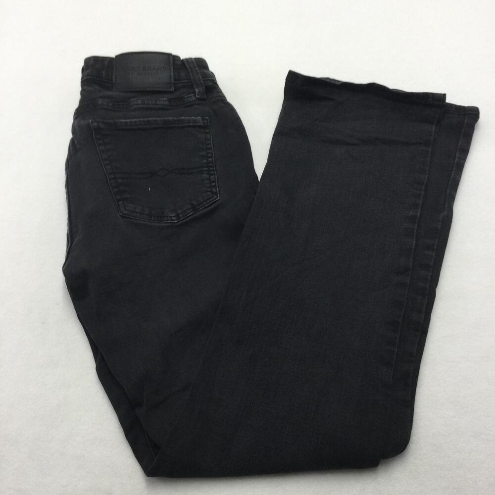 Lucky Brand Sweet Boot Jeans Womens 6/28R Black Charcoal Wash Bootcut Stretch